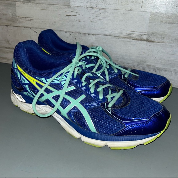 Asics | Shoes | Asics Womens Gel Exalt 3 T666n Blue Running Shoes Lace Up  Sneaker Size 1 | Poshmark